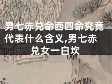 男七赤兑命西四命究竟代表什么含义,男七赤兑女一白坎
