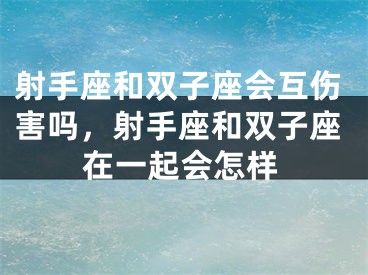 射手座和双子座会互伤害吗，射手座和双子座在一起会怎样