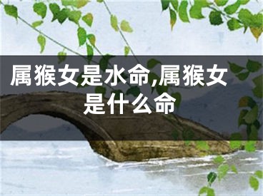 属猴女是水命,属猴女是什么命