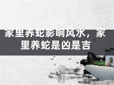 家里养蛇影响风水，家里养蛇是凶是吉