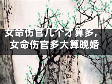 女命伤官几个才算多,女命伤官多大算晚婚