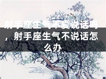 射手座生气不爱说话吗，射手座生气不说话怎么办