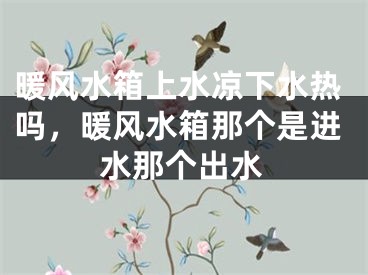 暖风水箱上水凉下水热吗，暖风水箱那个是进水那个出水