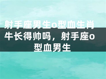 射手座男生o型血生肖牛长得帅吗，射手座o型血男生