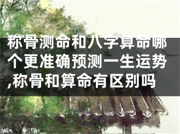 称骨测命和八字算命哪个更准确预测一生运势,称骨和算命有区别吗