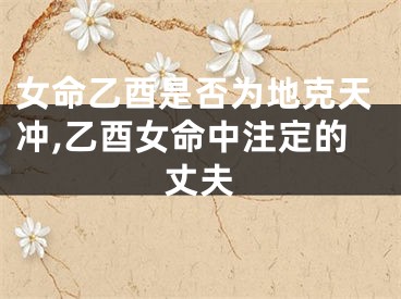 女命乙酉是否为地克天冲,乙酉女命中注定的丈夫