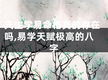 天生学易命格真的存在吗,易学天赋极高的八字
