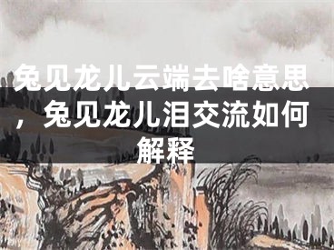 兔见龙儿云端去啥意思，兔见龙儿泪交流如何解释