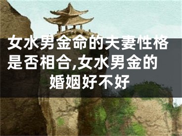 女水男金命的夫妻性格是否相合,女水男金的婚姻好不好