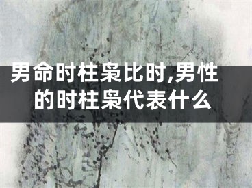 男命时柱枭比时,男性的时柱枭代表什么