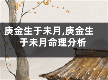 庚金生于未月,庚金生于未月命理分析
