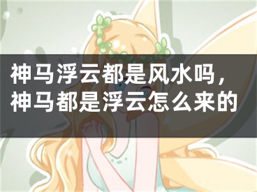 神马浮云都是风水吗，神马都是浮云怎么来的