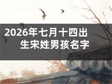 2026年七月十四出生宋姓男孩名字