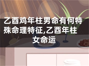 乙酉鸡年柱男命有何特殊命理特征,乙酉年柱女命运
