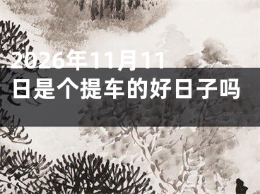 2026年11月11日是个提车的好日子吗 