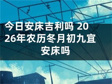 今日安床吉利吗 2026年农历冬月初九宜安床吗
