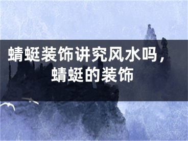 蜻蜓装饰讲究风水吗，蜻蜓的装饰