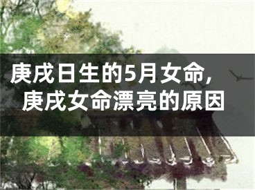 庚戌日生的5月女命,庚戌女命漂亮的原因