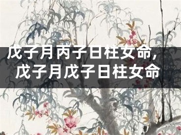 戊子月丙子日柱女命,戊子月戊子日柱女命