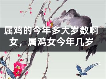 属鸡的今年多大岁数啊女，属鸡女今年几岁