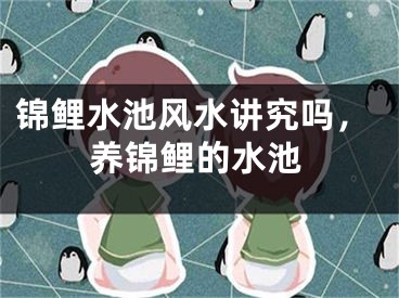 锦鲤水池风水讲究吗,养锦鲤的水池