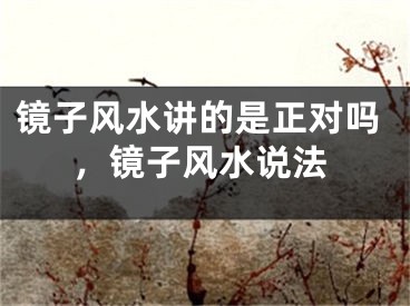 镜子风水讲的是正对吗,镜子风水说法