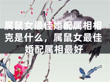 属鼠女最佳婚配属相相克是什么,属鼠女最佳婚配属相最好