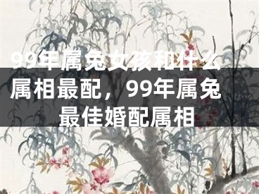 99年属兔女孩和什么属相最配,99年属兔最佳婚配属相