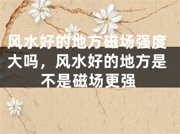 风水好的地方磁场强度大吗，风水好的地方是不是磁场更强