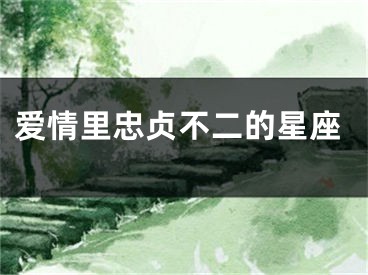爱情里忠贞不二的星座